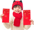 Honbay 10PCS Chinese Red Envelopes, Lucky HongBao Money Pockets, 17.7x8.5cm/6.97x3.35inch - Prosperity and