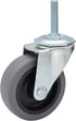MySit 3-Inch Caster Wheels - Threaded Stem TPR, Heavy Duty 450lbs Load Capacity, Set of 4