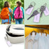 Coideal White Plastic Key Tags, 60 Pack Tough Key Chain Tag with Clear Label Window and Strong Split Ring