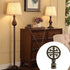 Runseaway 2PCS Oriental Lamp Finial, Antique Brass Happiness Symbol Decorative Cap Knob for Asian Lamp Shades, Solid