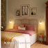Shenmoyl Battery Operated Wall Sconce with Clear Striped Shade Pattern Glass Adjustable Chain Retro Gold Wall Mounted