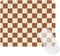 Ksriylm Cute Brown Mouse Pad,Retro Checkered Pattern Mousepad,Square Aesthetic Plaid Waterproof Grid Mouse