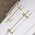 QOGRISUN 2-Pack Gold Modern Acrylic Cabinet Pulls with Brass Base, 3-3/4-inch Hole Center, 5.9-inch Total Length