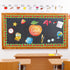 Quera Apples Scalloped Bulletin Board Stickers, Fruit Die-Cut Border Trim for Back-to-School Classroom Wall Decor