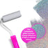 LEVAKA Holographic Silver Glitter Paint Additive for Walls - 14.11oz with 2 Buffing Pads