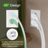 3 Outlet Power Strip Short Extension Cord Low-Profile Flat Plug Adapter - SPT-3 16AWG Power Cable Wire 3 Prong Grounded Multi Outlet ETL Listed White (1, 1FT)