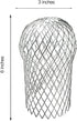 4 Pack Gutter Guards - Expand Aluminum Strainer Filter, Downspout Protectors, Stops Blockage Leaves Debris (3.5 Inch)