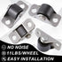 Deozu 10 1/2 Inch Pcs Mini Caster Wheels for Small Appliances, Mini Wheels, Metal Mini Casters, Small Wheels