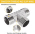 Tee Pipe Fittings 304 Stainless Steel Tee, 3/4" x 3/4" x 3/4" Male NPT Thread Adapter, 1 Pack