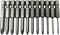 Phillips Cross Screwdriver Bits, 12Pcs 1/4 Hex Shank Magnetic Set, Electric Screwdriver Power Tools