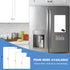Magnetic Whiteboard for Fridge, 12 x 8 Inches, Small Dry Erase Board with 8 Markers and 1 Eraser