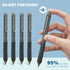 ParKoo Gel Pens Quick Dry Ink Fine Point 0.5mm, Retractable Rolling Ball Black Ink Pen, Click Silent Pens Set for Journaling Notetaking Drawing Sketching Smooth Writing Non Bleed 12pcs by ParKoo