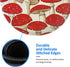 JaoXer 8-Inch Red White Mushroom Round Mouse Pad - Your Desk Companion for Office, Desktop, Laptop, Personal Computers