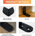20 2x2 Inch (20 Pack) Pcs L Corner Brackets Black Heavy Duty L Bracket for Joint Right Angle Shelf Support Corner