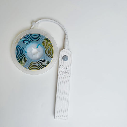 5V USB,6.56FT/2M,Warm 3000K,320LEDs/M,for Motion Sensor COB LED Strip Lights,Time-Delay and Brightness Adjustable,Two