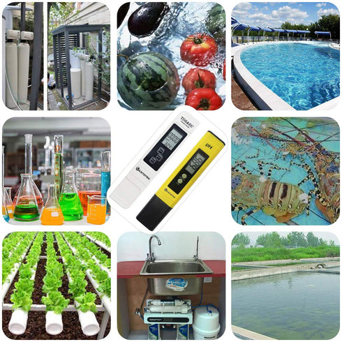 Digital pH TDS & EC Temp Meter for Water, pH Pen and PPM Tester, PH Tester with 0-14.00pH Accuracy