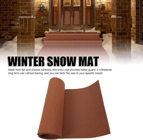 40x203cm/40x300cm (40 203cm) Snow Mat Outdoor Felt Mats with Non Slip Silicone Particles, Utility Mat for Entryway