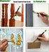 Small Paint Brush for Touch Ups, Trim Stain Brush for Sash, Baseboards, House Wall Corners, Size 0.6-inch (15mm)