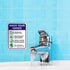 Hand Washing Sticker, 10 Pack 10" x 7" Decals, Please Wash Your Hands Self-Adhesive Vinyl Sign for Indoor & Outdoor