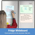 Magnetic Dry Erase Board, 3 Colors Fridge Magnet White Board Sheet with 4 Markers & 1 Eraser, 8.5 x 11 Reusable