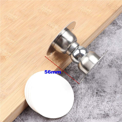 ZjarFwg Magnetic Door Stopper, 2 Pcs Heavy Duty Mini Soft-Catch Wall Mount Door Catch Doorstop