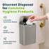 Alpine Sanitary Napkin Receptacle Wall Mounted Tampon Holder For Bathroom Provides Clean & Odor-Free Restroom for Home