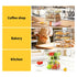 Awelov Countertop, 4 Bread Box for Kitchen Layers Pastry Display Case with Magnetic Door, Adjustable Clear Bread