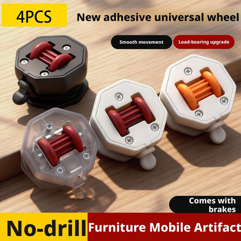 Generic Duty,360 Furniture Casters Wheels Heavy Swivel Casters,Adhesive Caster Wheels,Glide Quietly and Protect