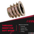 E-Z LOK Threaded Insert for Soft Wood, Zinc Hex-Flanged, Pack of 50