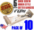 5" Premium Hidden Rain Gutter Bracket Hook Hangers with Screw Clip Style by QuickScrew