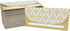 Juvale 100 Pack Gold Money Envelopes for Cash Gifts, Decorative Design for Birthdays, Graduations, Weddings (7x3 In)