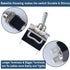 2pcs Waterproof ON/Off Rocker Toggle Switch 30A 12VDC/20A 120VAC SPST 2Pin Electric Pull Push Switch with Pre-Wired