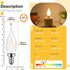 Genixgreen Frosted LED Candelabra Bulbs, Night Light Bulb 15 Watt Equivalent 1.5W E12 Mini Candle Bulb Low Wattage Flame Bent Tip for Chandelier Ceiling Fan, 2700K Soft White, Non-dimmable, Pack of 6 by Genixgreen