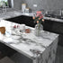 Black and White Marble Contact Paper 15.7 x 78.7 Inches Peel and Stick Wallpaper Vinyl Self Adhesive Removable Waterproof Wall Paper for Countertop Cabinet Shelf Liner Kitchen by VOLEAAR