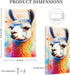 Ntyfur 1 3X5 Rainbow Llama Art Wall Plate Gang Toggle Light Switch Cover Single Toggle Faceplate Decor