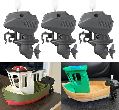 MFYIEAAL 3pcs 3D Electric Toy Boat Motor Components Kit For bambu Lab Miniature Electric Motors For Toy Ship Printing