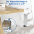 Litwaro Desk Side Storage Organizer, Under Desk Laptop Holder Clamp on Desk Shelf, No Drill Laptop Desk Mount with