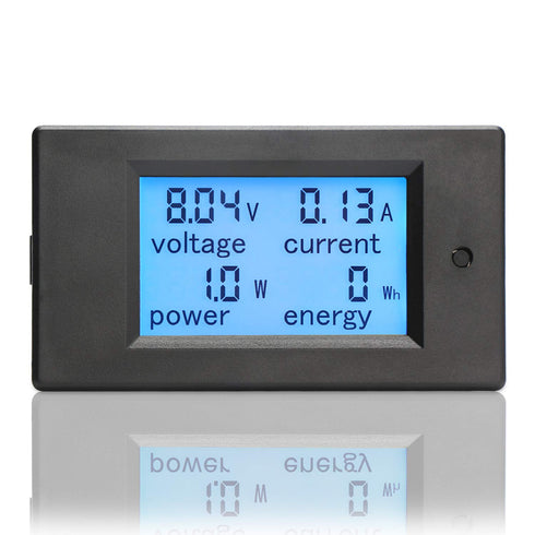 DROK Digital Multimeter DC 6.5-100V 20A Power Energy Meter, LCD Digital Display Volt Amp Tester Gauge