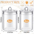 Geiserailie Set 4 of Plastic Sundry Jars with Lid Medical Sundry Jars Unlabeled Clear Dressing Storage Containers