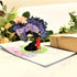 CUTE POPUP Anniversary 3D Pop Up Card, Couple Under Jacaranda Design (6x8 inch)