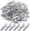 Mini Clothespins, 100 Pieces Plastic Utility Paper Clip, Silver Color, 3.5 x 0.5cm x 0.7cm, Craft Clips, Photo Peg Pin