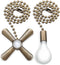heynsgu Bronze Ceiling Fan Pull Chains, 2Pack 3mm Diameter Beaded Decorative Light Pull