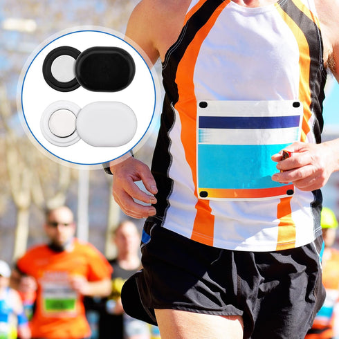 Gosknor 10 Pairs Race Bib Magnets, Magnetic Running Race Buckle Clips Runners Bib Holders Magnets Fasteners Number Pins