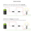 LED Momentary Push Button Switch, Aluminum Alloy, IP67 Waterproof 5-24V 20A 1NO with Wire Socket Plug