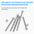 DYWISHKEY 100 Pieces M4 x 40mm/45mm/50mm/55mm/65mm Stainless Steel 304 Hex Socket Head Cap Bolts and Nuts Kit
