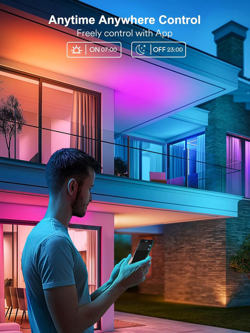 Smart Light Bulbs, Color Changing A19 LED, Works with Alexa and Google Assistant, 2 Pack