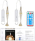 Dofulay 120 8 2 Pack Outdoor Lights Firework LED Waterproof Modes with Remote Wedding Decorative Hanging Lights