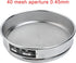 20cm 10 304 Tool(40 FABULETTA Stainless Steel Test Sieve Diameter Laboratory Grade Mesh Chrome Plated Frame Stainless
