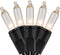 YULETIME 200 Clear Christmas Lights with Black Wire, Pack of 2 Strands