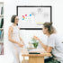 Double-Sided Magnetic Whiteboard, 24" x 18" Dry Erase Board with Black Aluminum Frame for Home, School, Office